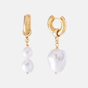 Mismatched Baroque Pearl Earrings