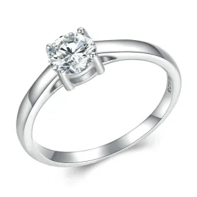 Moissanite Round Diamond Ring