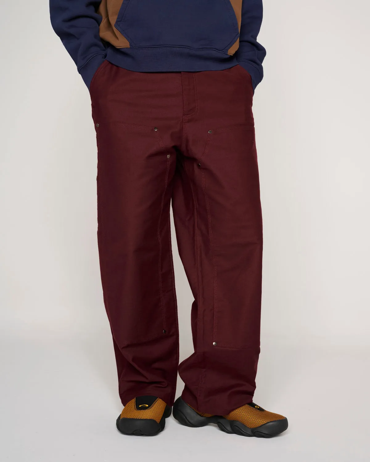 Moleskin Double Knee Utility Pant - Burgundy