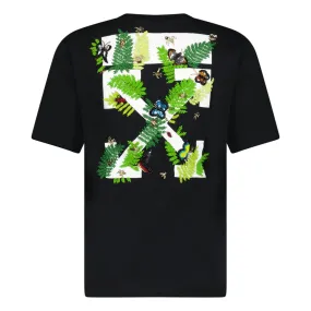 OFF WHITE FERN ARROWS T SHIRT BLACK