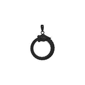 Ouroboros Pendant - Black