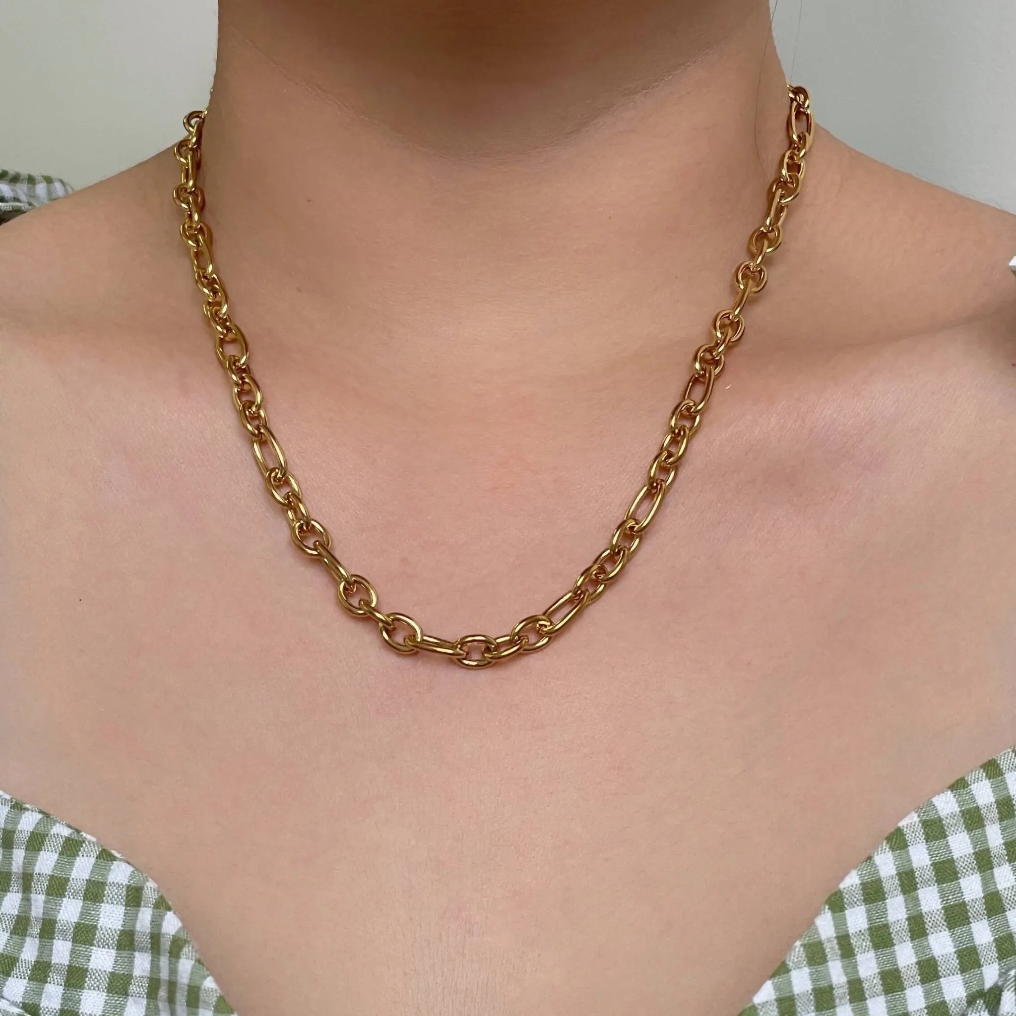 Oval Cable Chain Necklace