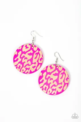 Paparazzi Catwalk Safari - Pink Earrings