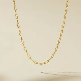 Paperclip Chain Necklace (with optional charm clip)