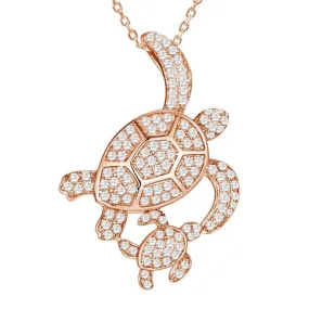 Pavé Honu Aumakua Pendant