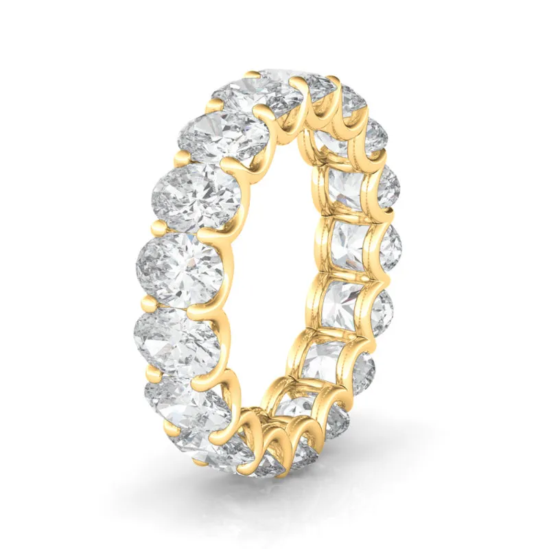 Petite Oval Cut Diamond Eternity Band