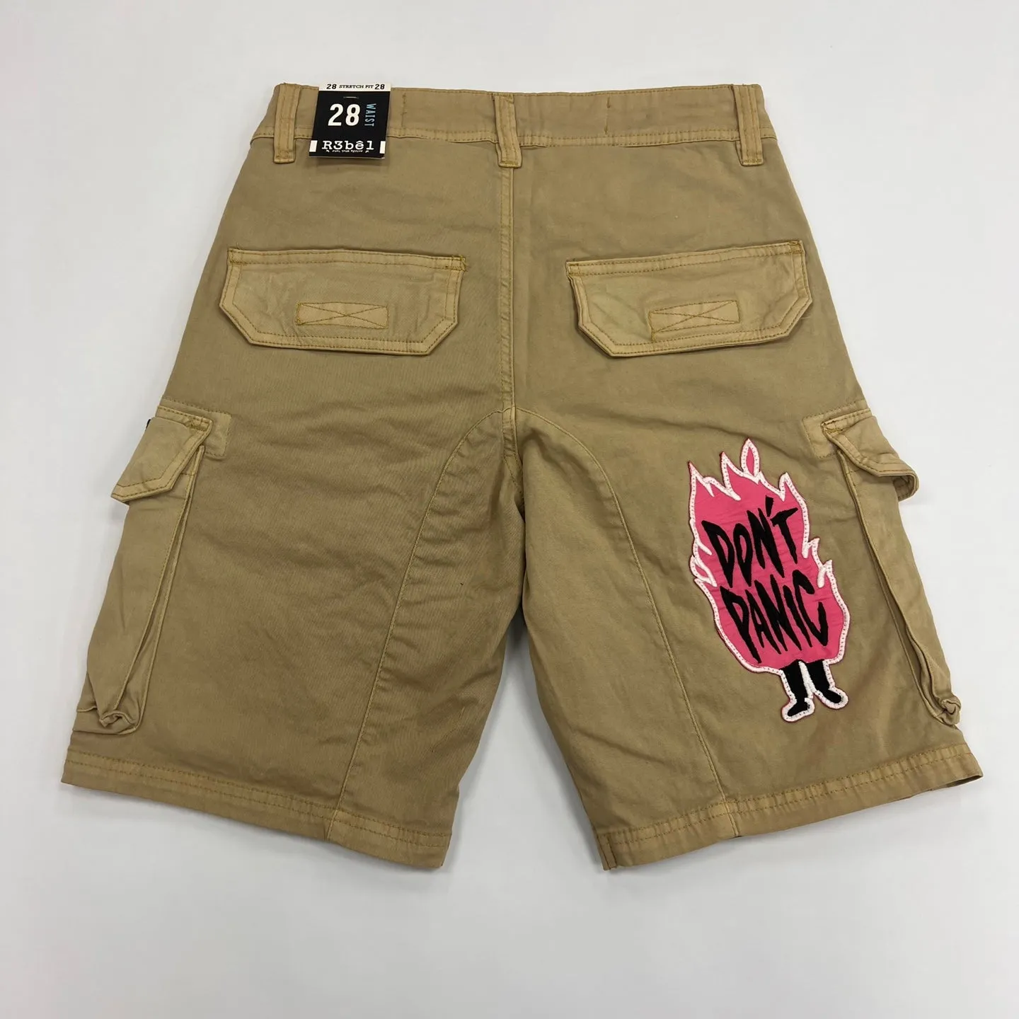 REBELMINDS Graphic Patch Cargo Shorts