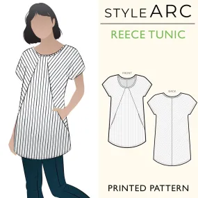 Reece Knit Tunic Sewing Pattern by Style Arc, US Sizes 0-18