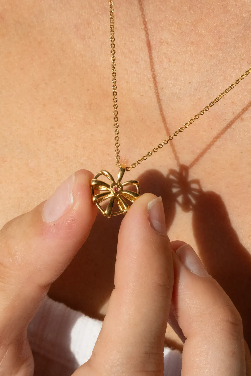 Ribbon Heart Necklace