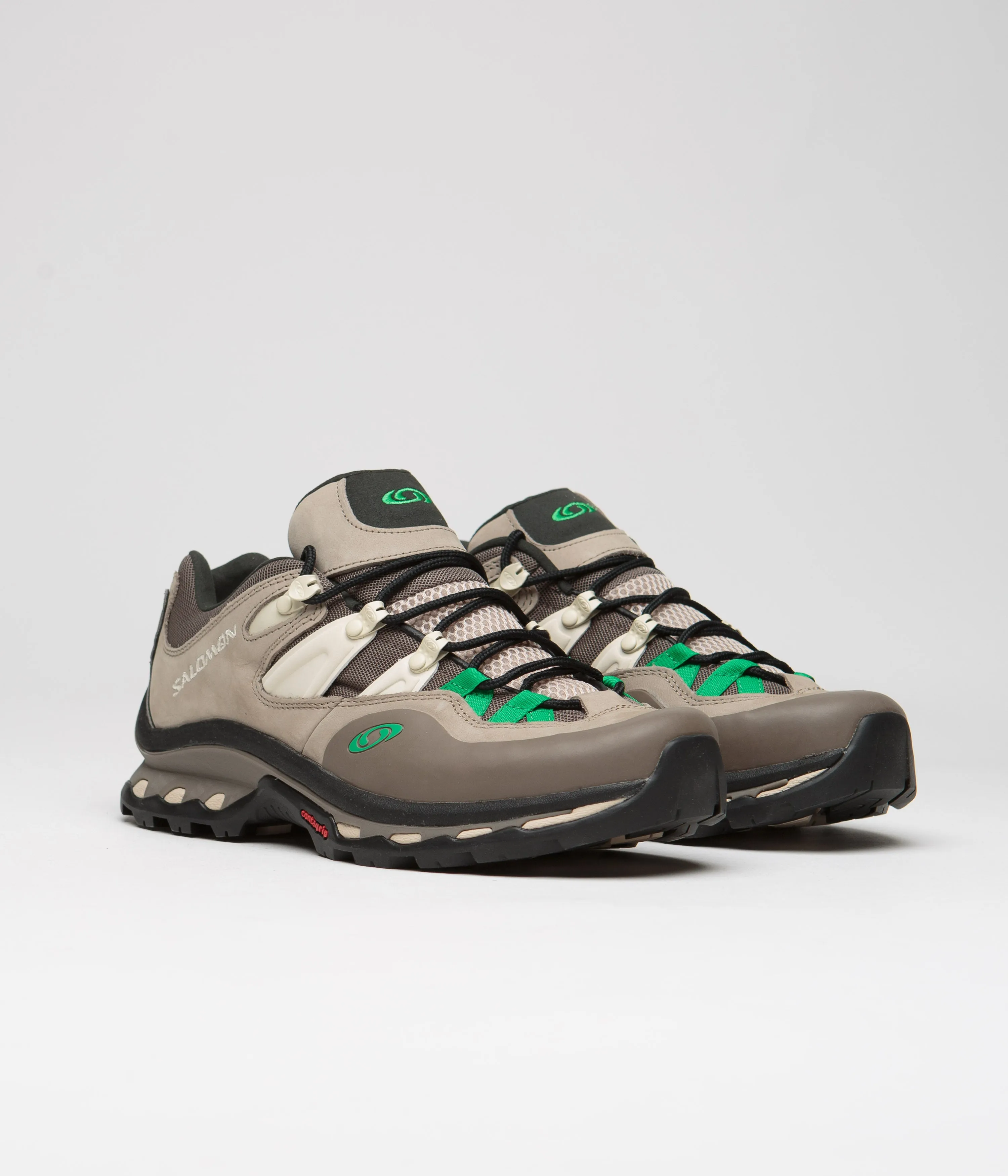 Salomon XT-Quest 2 Shoes - Falcon / Cement / Bright Green