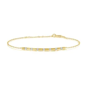 Segment Inlay Diamond Bracelet