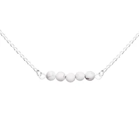 Stone Bar Necklace | Howlite - Calmness