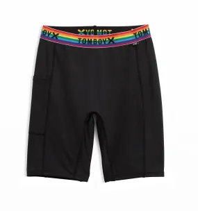 Swim 9" Shorts with Pocket - Black Rainbow