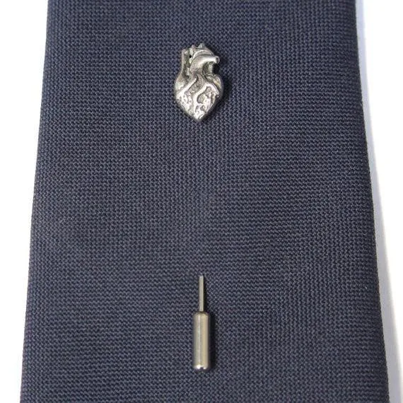 Tiny Anatomical Heart Ascot Stickpin