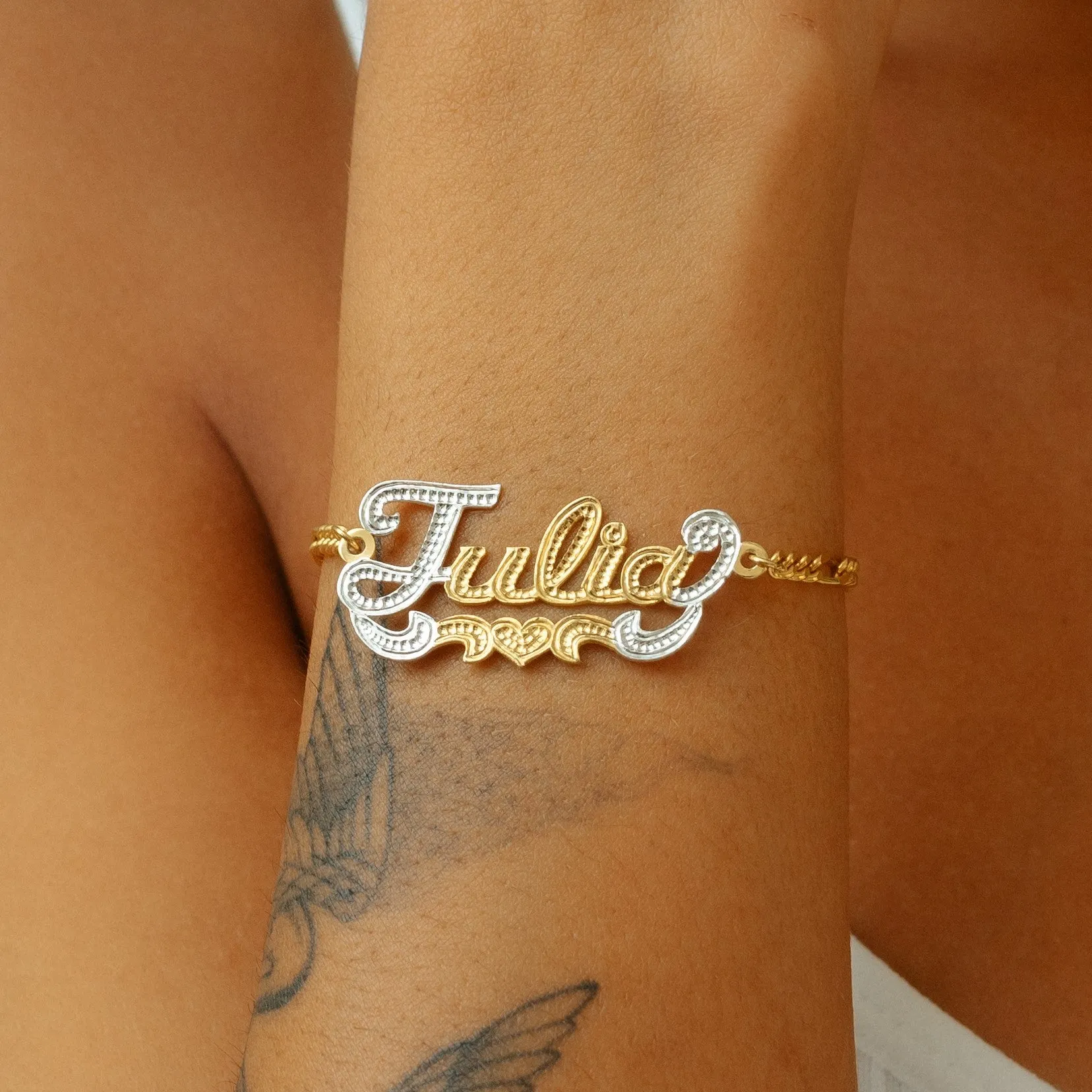 Two-tone Name Bracelet