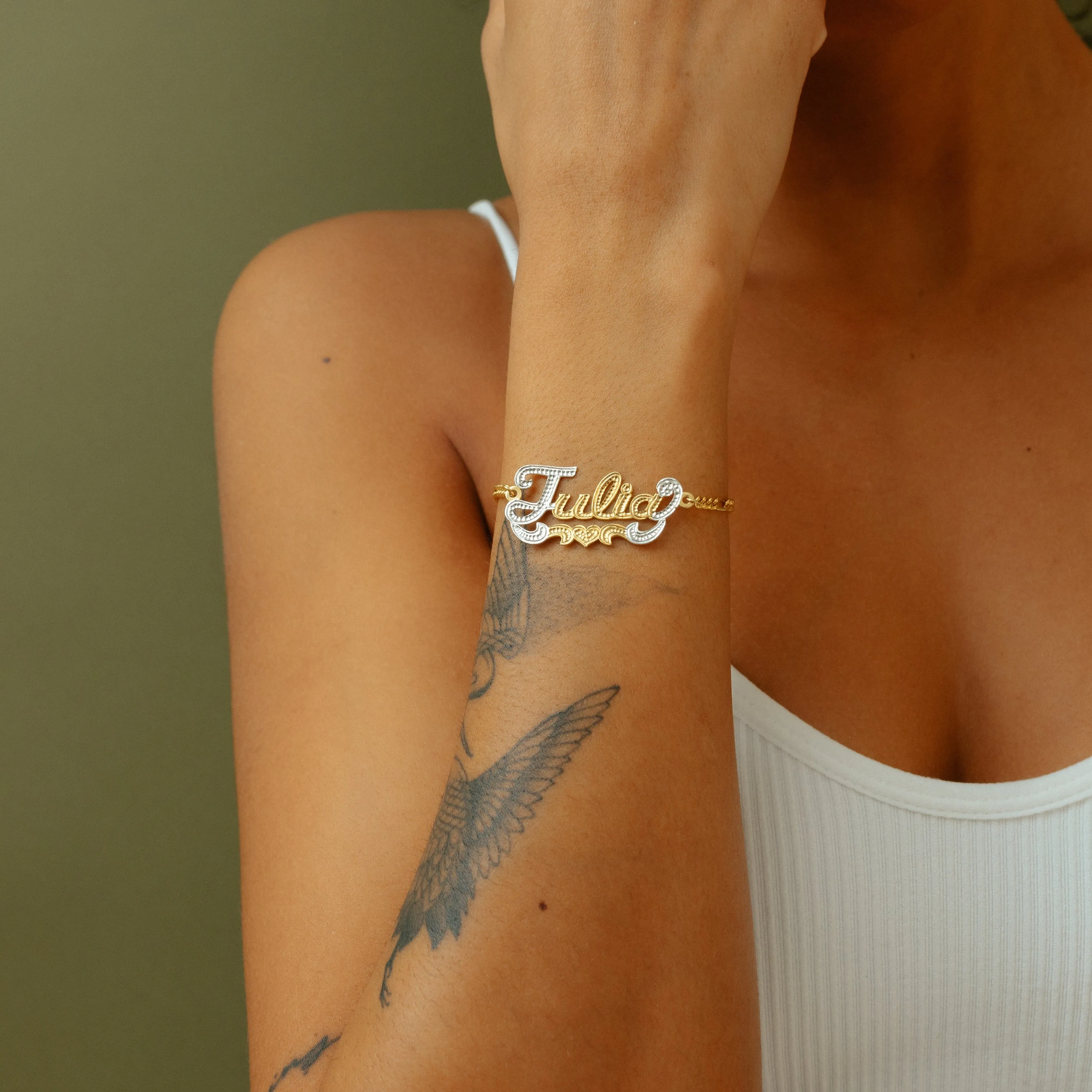 Two-tone Name Bracelet